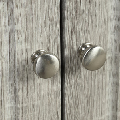 Oak Corner Bathroom Cabinet with Shelves