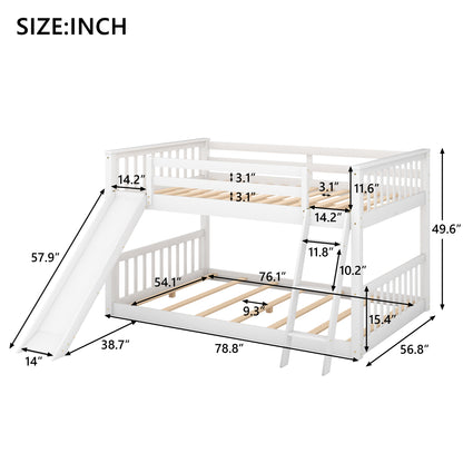 Full Bunk Bed White