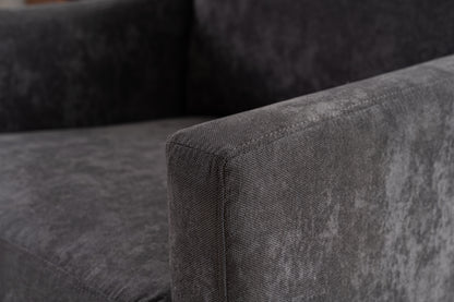 Large Swivel Accent Chair Gray