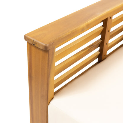 Outdoor Acacia Club Chairs (2 pcs) – Teak Beige