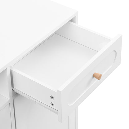 Elegant Shoe Cabinet with Adjustable Shelves White