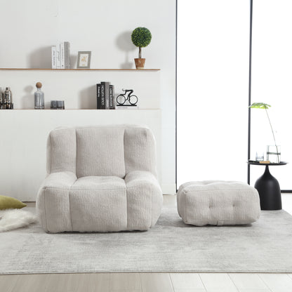 Fluffy Memory Foam Bean Bag Sofa – Indoor Lounge