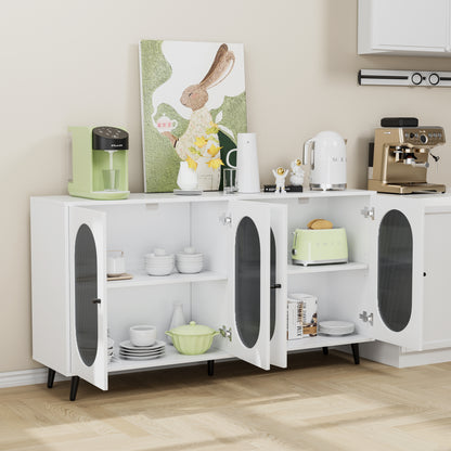 White Acrylic Sideboard Cabinet