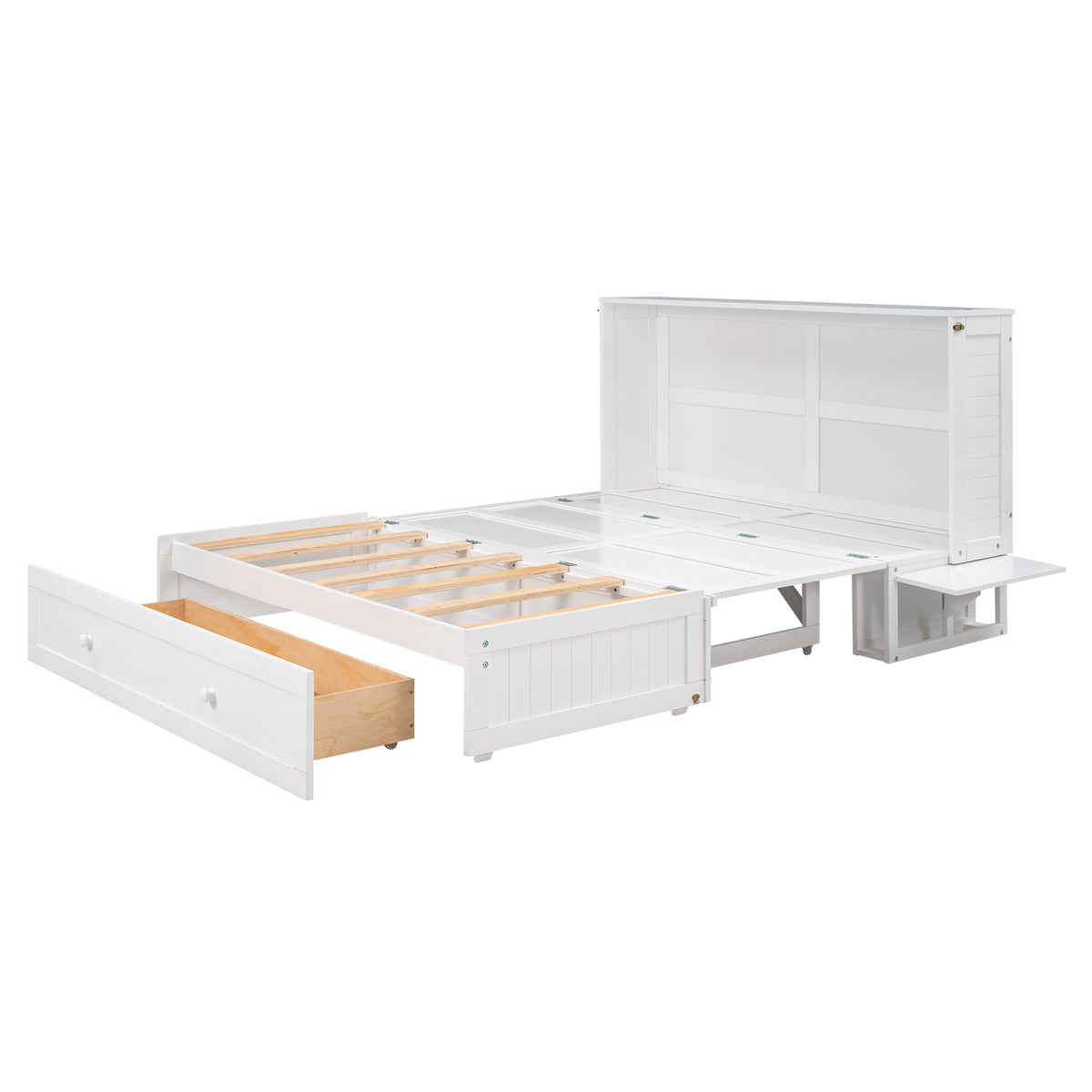 Queen Murphy Bed White
