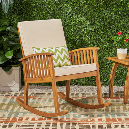 Casa Acacia Wood Rocking Chair