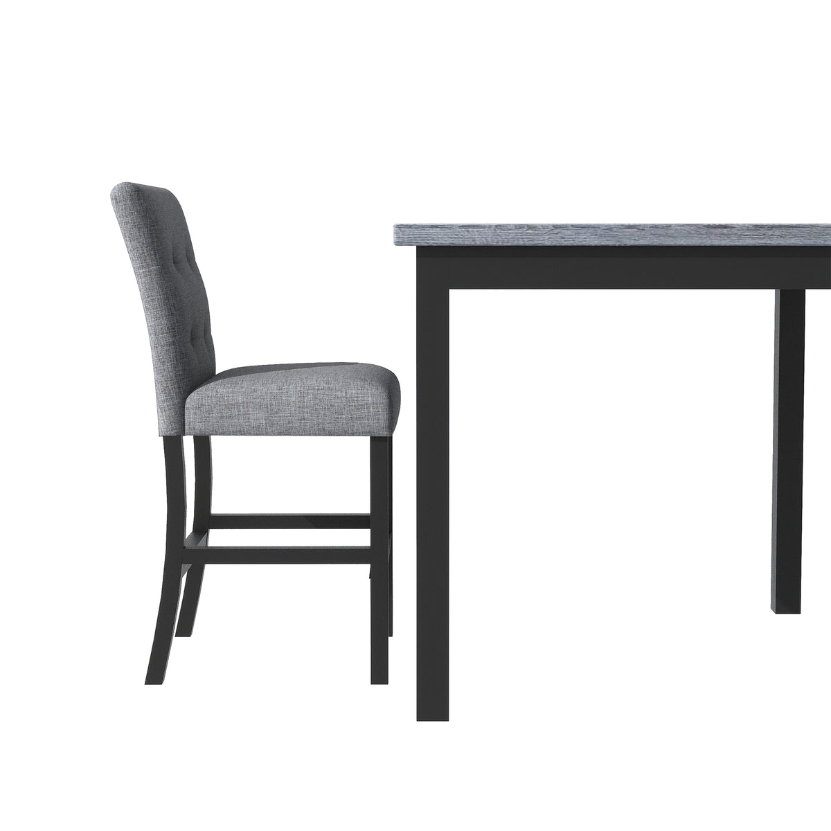 5-Piece Dining Set with Cushioned Chairs