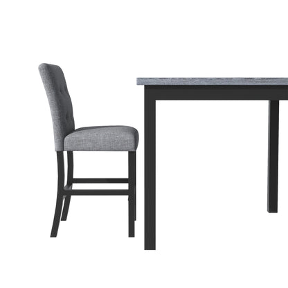 5-Piece Dining Set with Cushioned Chairs
