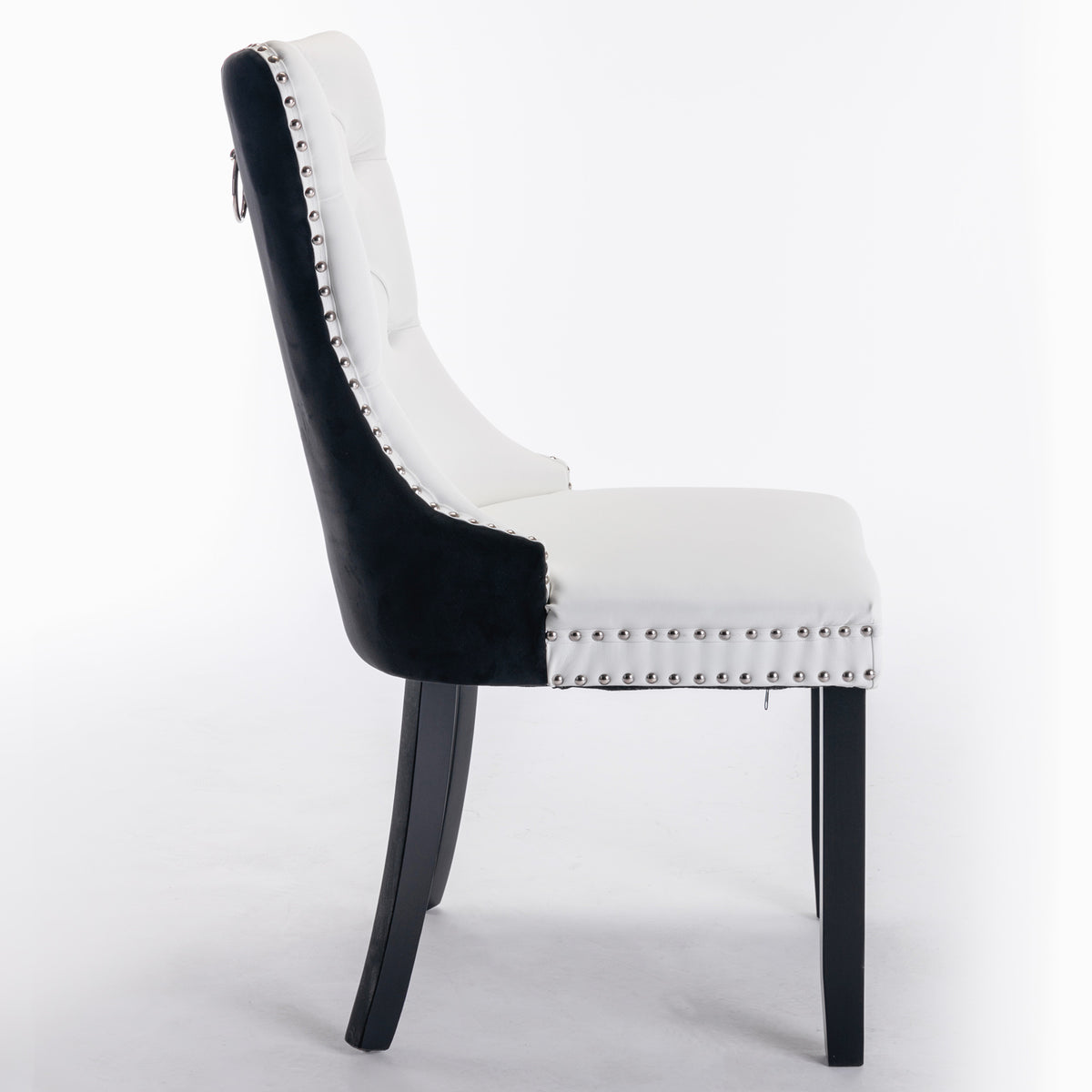 Modern PU Dining Chairs Set of 2 White