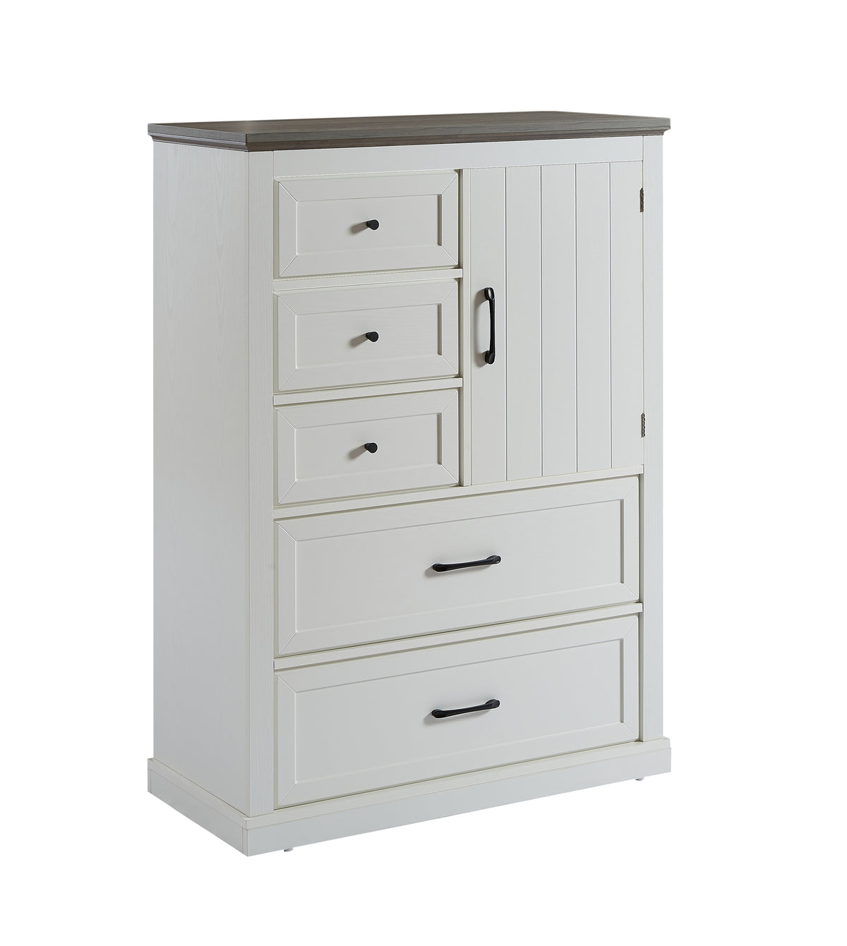Farmhouse 5-Drawer Dresser White