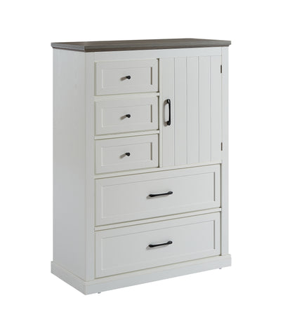 Farmhouse 5-Drawer Dresser White