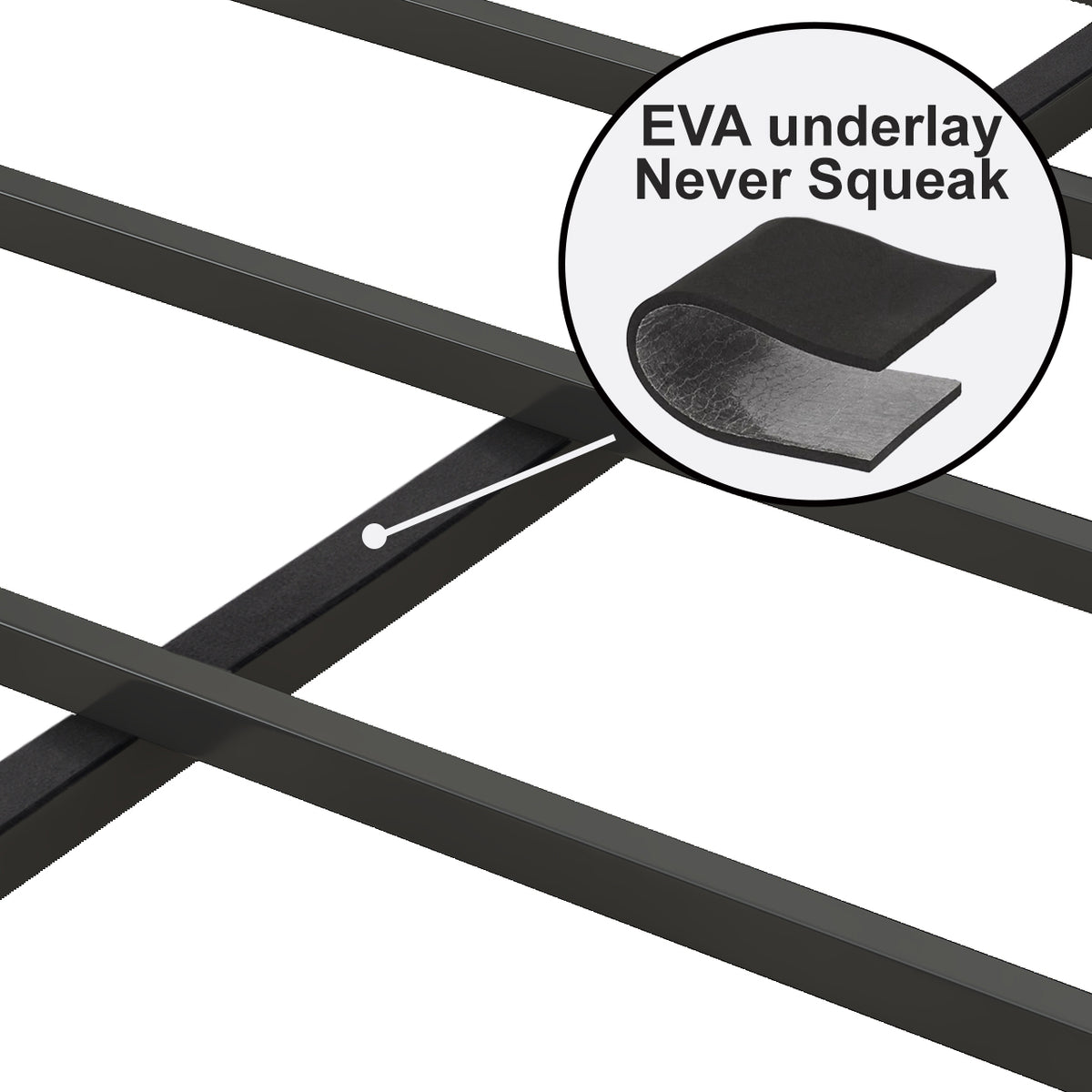 Queen Platform Bed with Charging Station – Grey