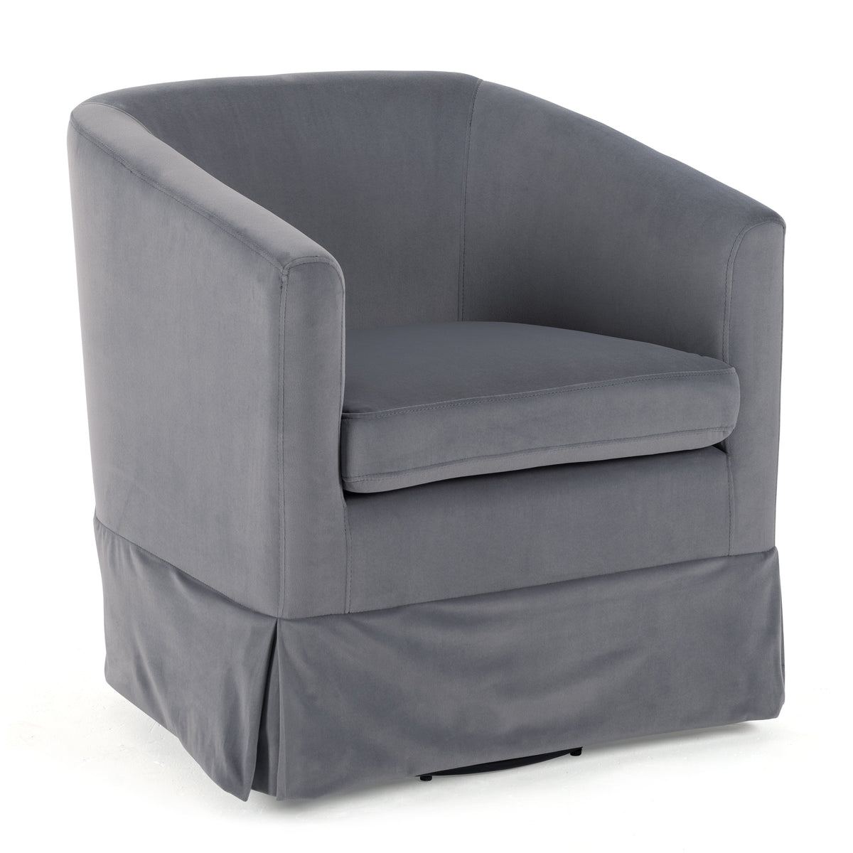 Wide Swivel Lounge Chair – Gray