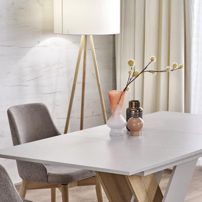 TOKYO Beige Linen Floor Lamp