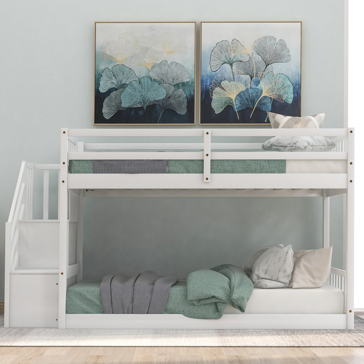 Twin Bunk Bed White