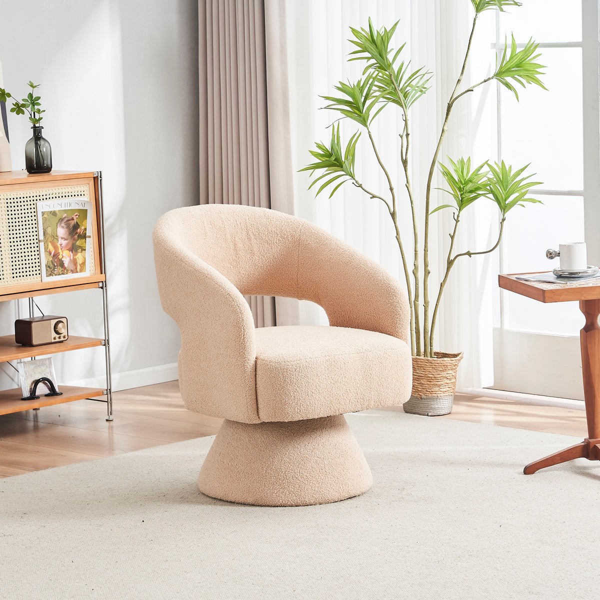 Swivel Accent Chair Nude