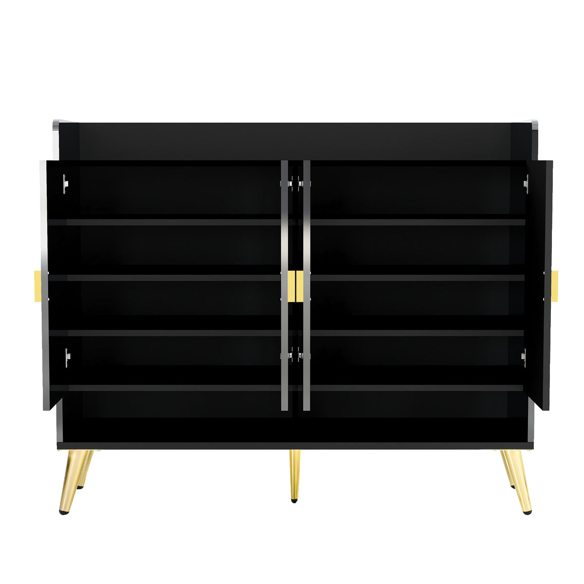 U-Can 11-Layer Wooden Shoe Cabinet with Adjustable Shelves