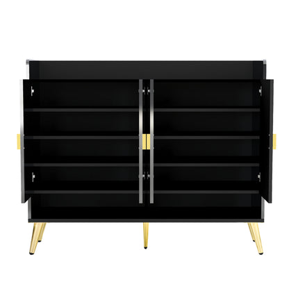 U-Can 11-Layer Wooden Shoe Cabinet with Adjustable Shelves