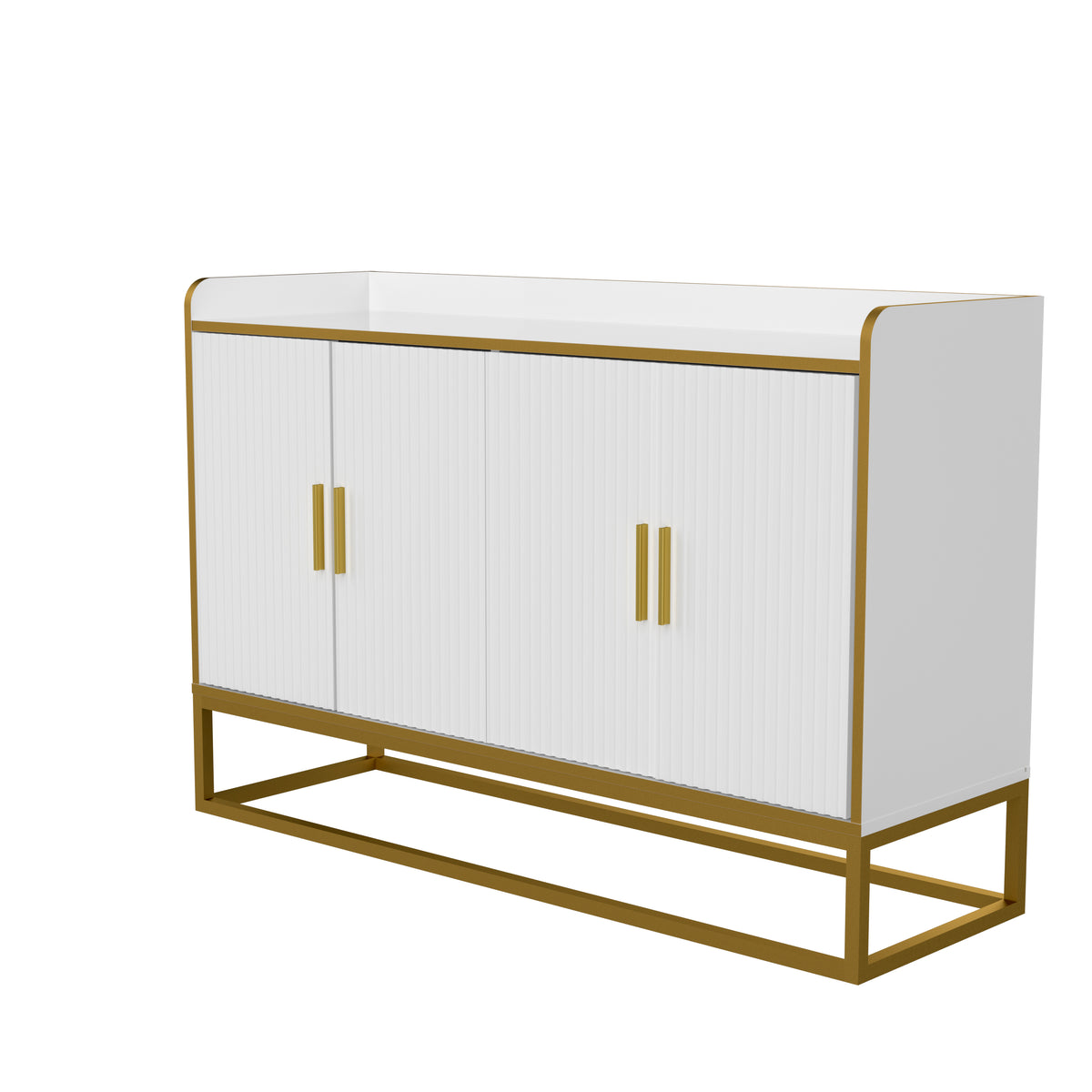Modern Buffet Cabinet White Gloss