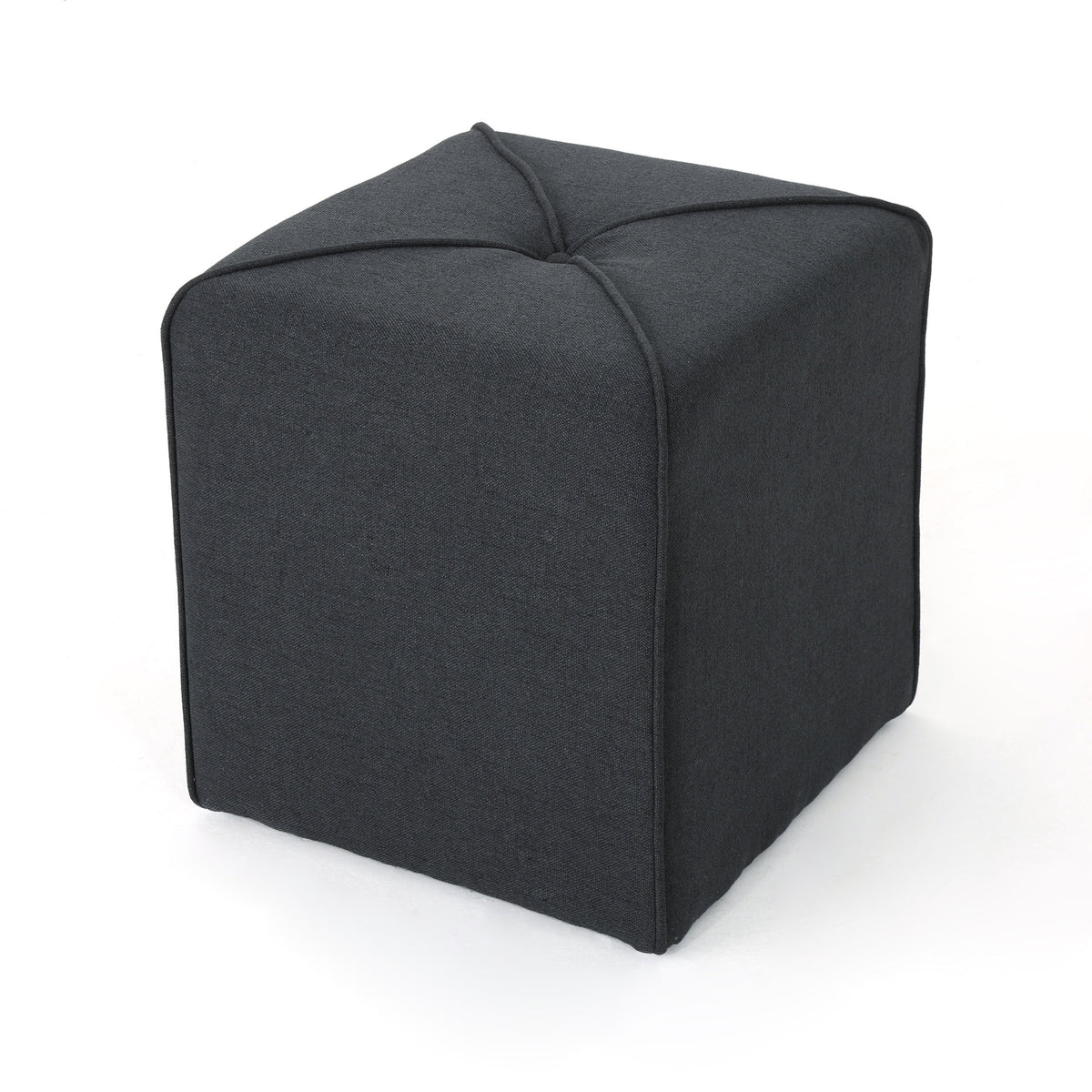 Modern Ottoman with Storage and Wooden Legs