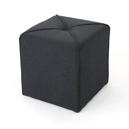 Modern Ottoman with Storage and Wooden Legs