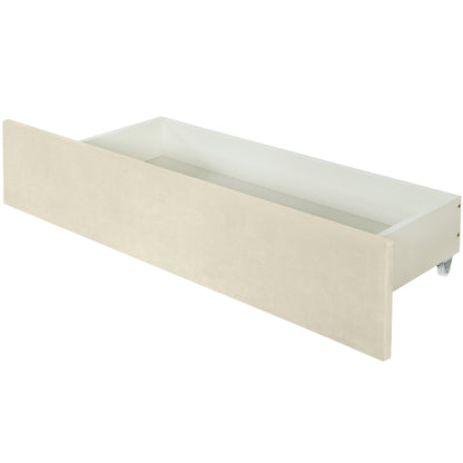Queen Upholstered Bed Beige