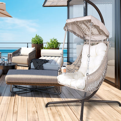Rattan Egg Chair with Stand