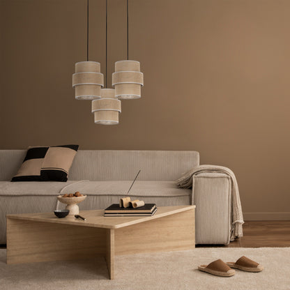 CALISTO JUTE Natural Suspension Lamp 3
