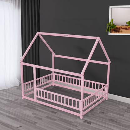 Full Floor Bed Pink