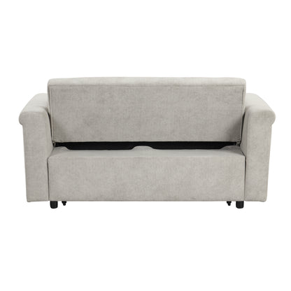 U-Style Convertible Loveseat Sofa Bed – Modern Sleeper with Storage