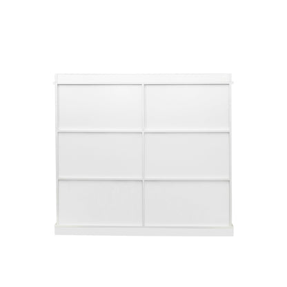 Modern 10-Shelf Bookcase White