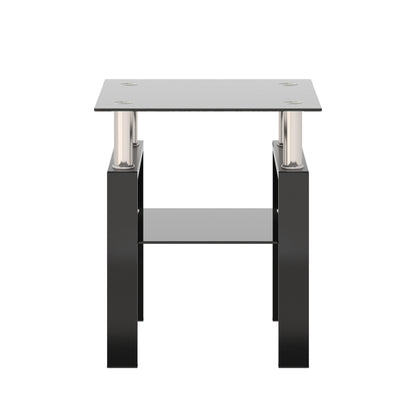 Black Glass Coffee Table – Square