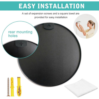Black Round Bathroom Mirror