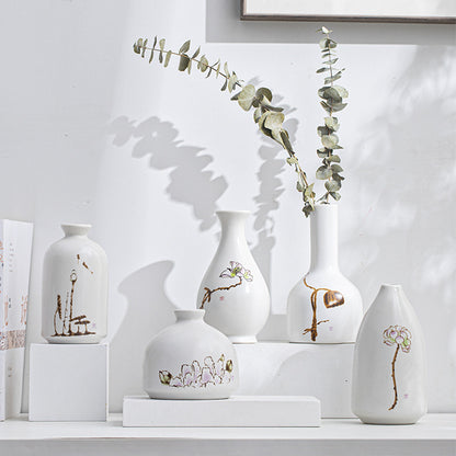 Mini Ceramic Vase Diffuser – Hydroponic Bloom Accent