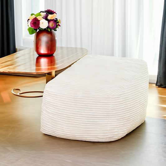 White Faux Fur Bean Bag Chair