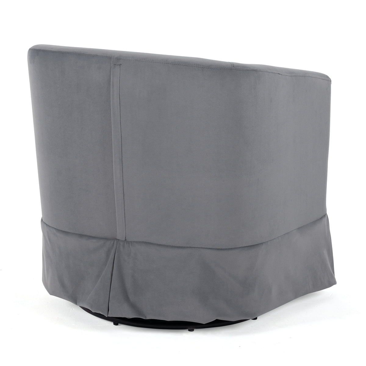 Wide Swivel Lounge Chair – Gray