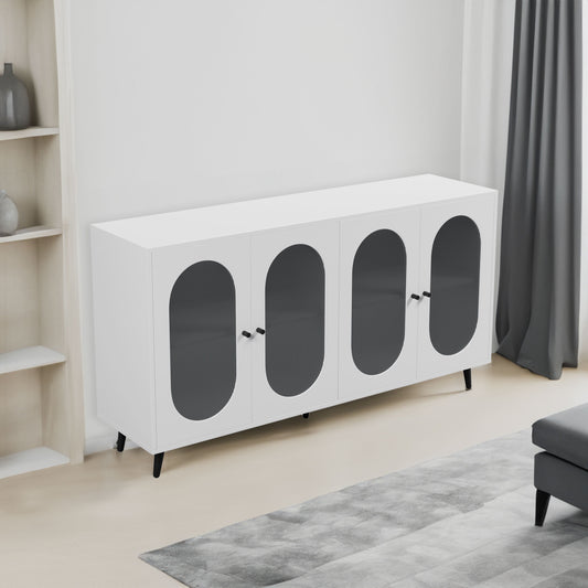 White Acrylic Sideboard Cabinet