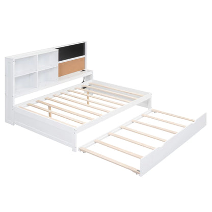 Full Daybed with Storage Drawers White