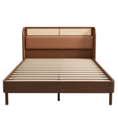Platform Queen Bed – Walnut Weave Bedroom Collection