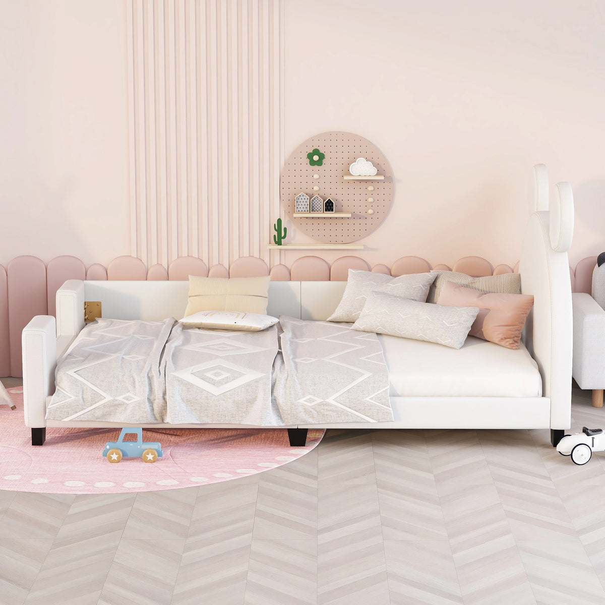 Twin Upholstered Daybed White