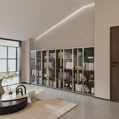 Modern Display Storage Cabinet with Shelves