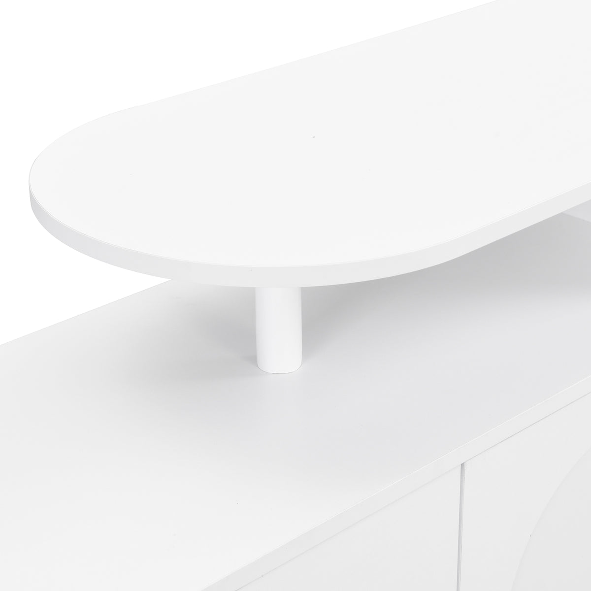 Elegant Shoe Cabinet with Adjustable Shelves White