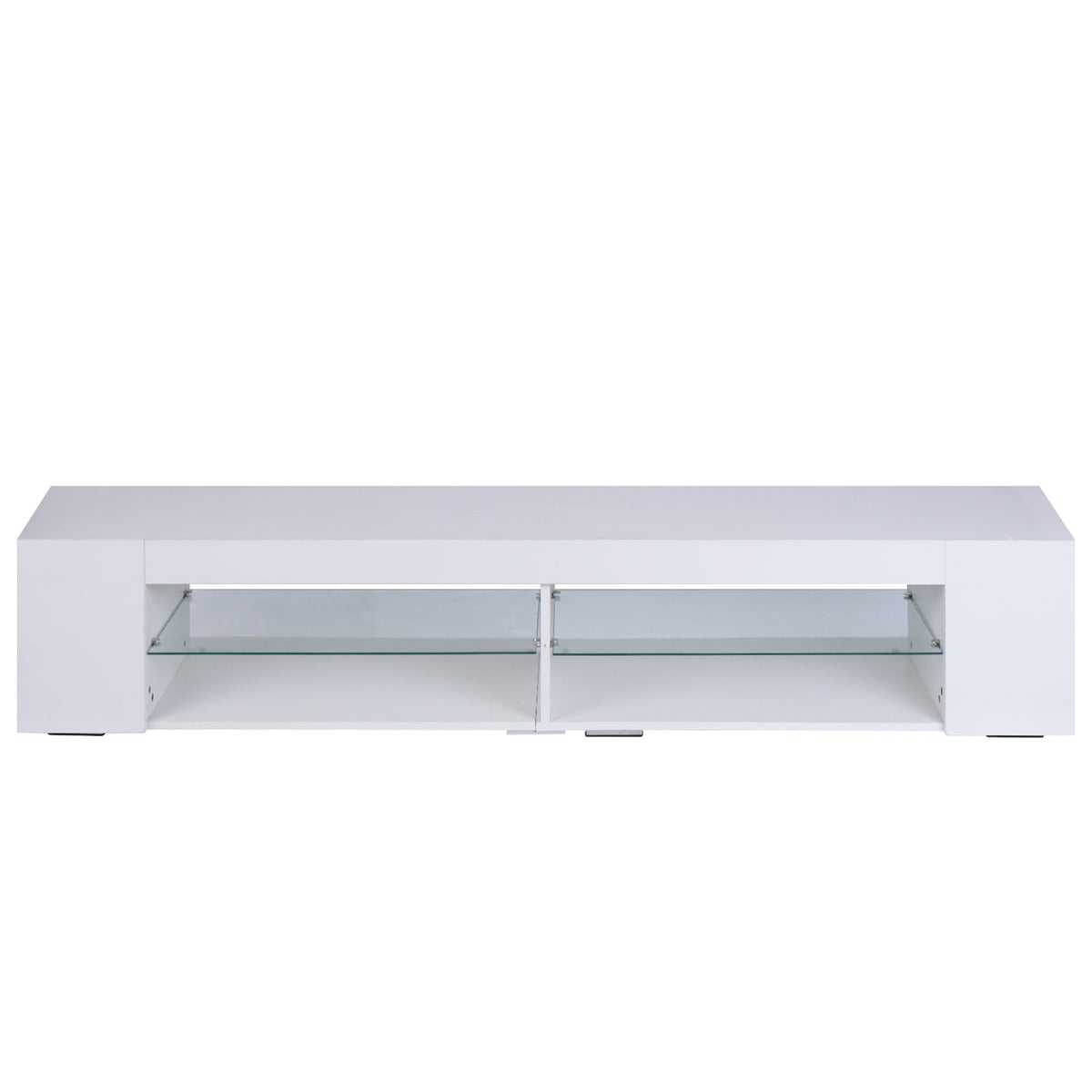 LED TV Stand High Gloss White