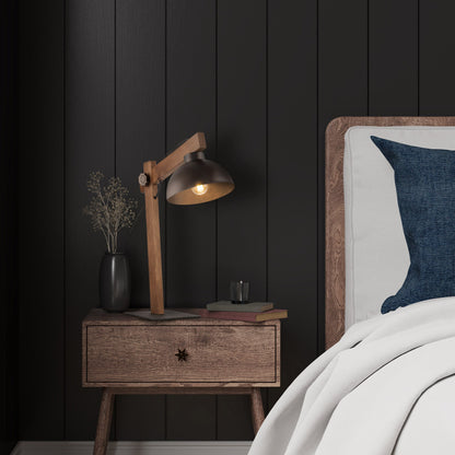 OSLO Brown Scandinavian Night Lamp