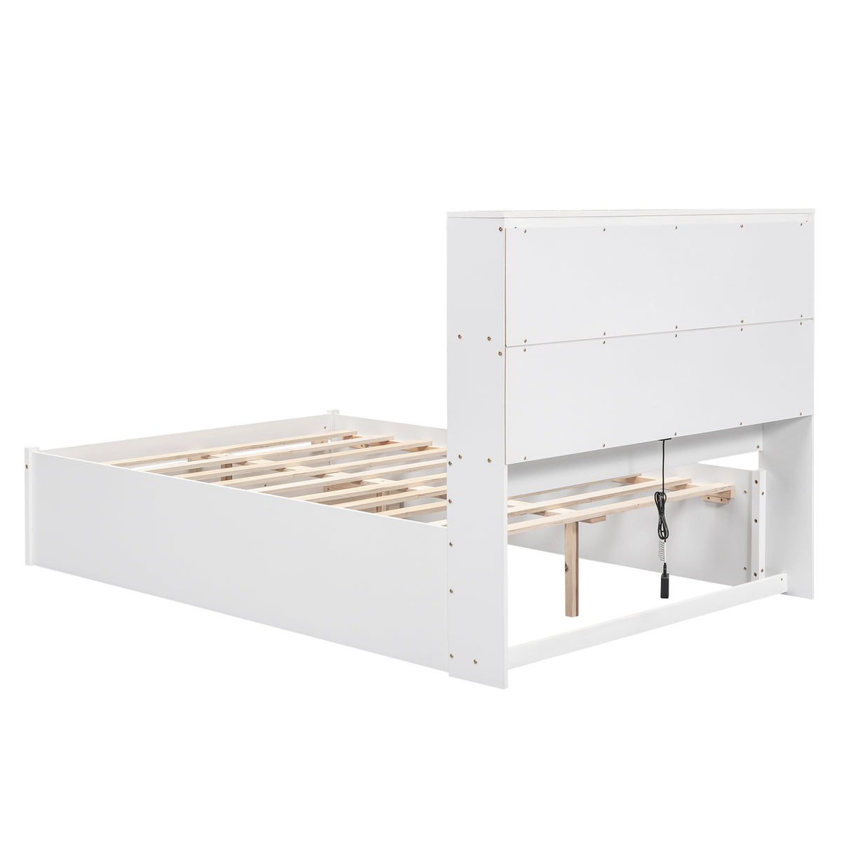 Full Storage Bed White