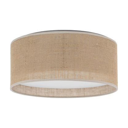 JUTE Natural Flush Mount Light