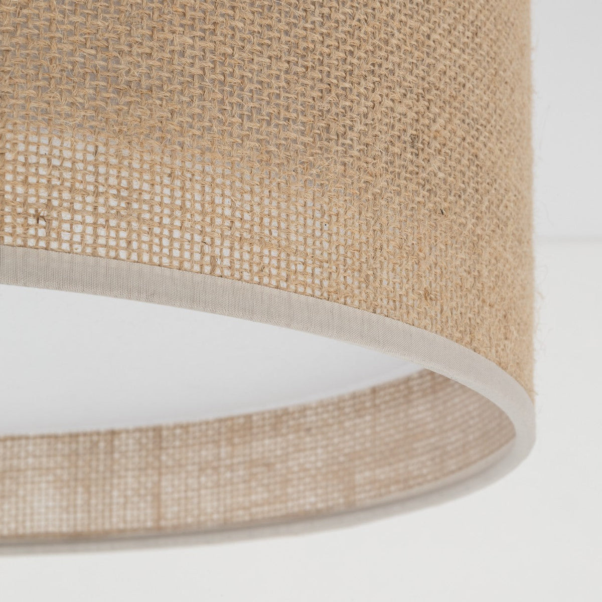 JUTE Natural Flush Mount Light