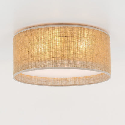 JUTE Natural Flush Mount Light