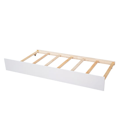 Full Platform Bed White