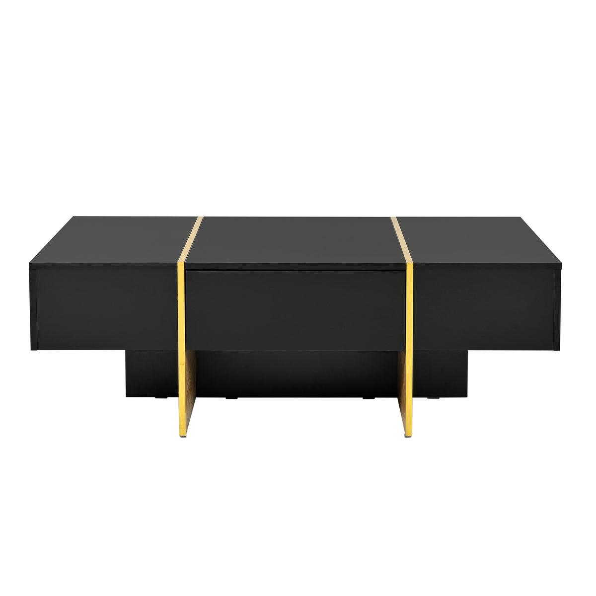 Modern Rectangular Sofa Table Black