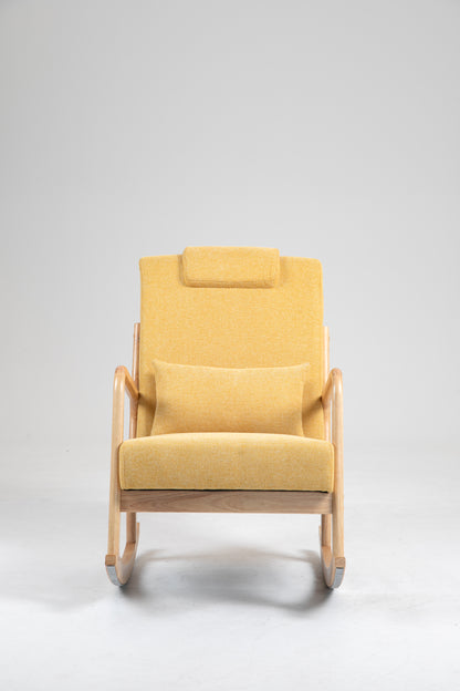 Upholstered Rocking Chair Gray